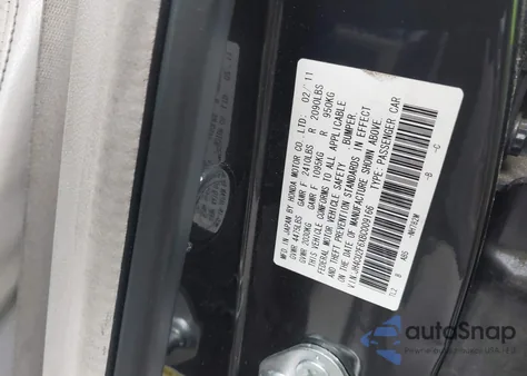 2011 Acura Tsx 2.4 из США, поврежденный, VIN JH4CU2F6XBC009166